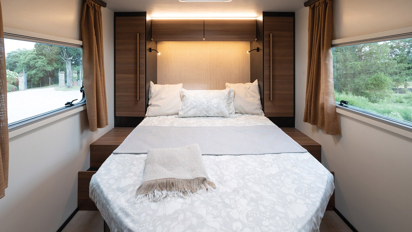 Cama central o en isla